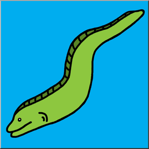 304x304 Clip Art Eel Color 2 I Abcteach