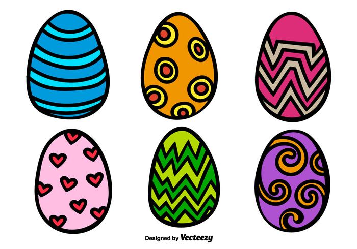 700x490 Cartoon Easter Egg Vectors