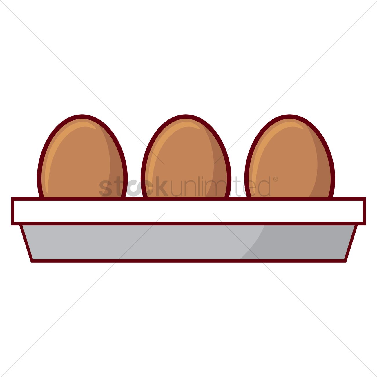 1300x1300 Egg Carton Vector Image