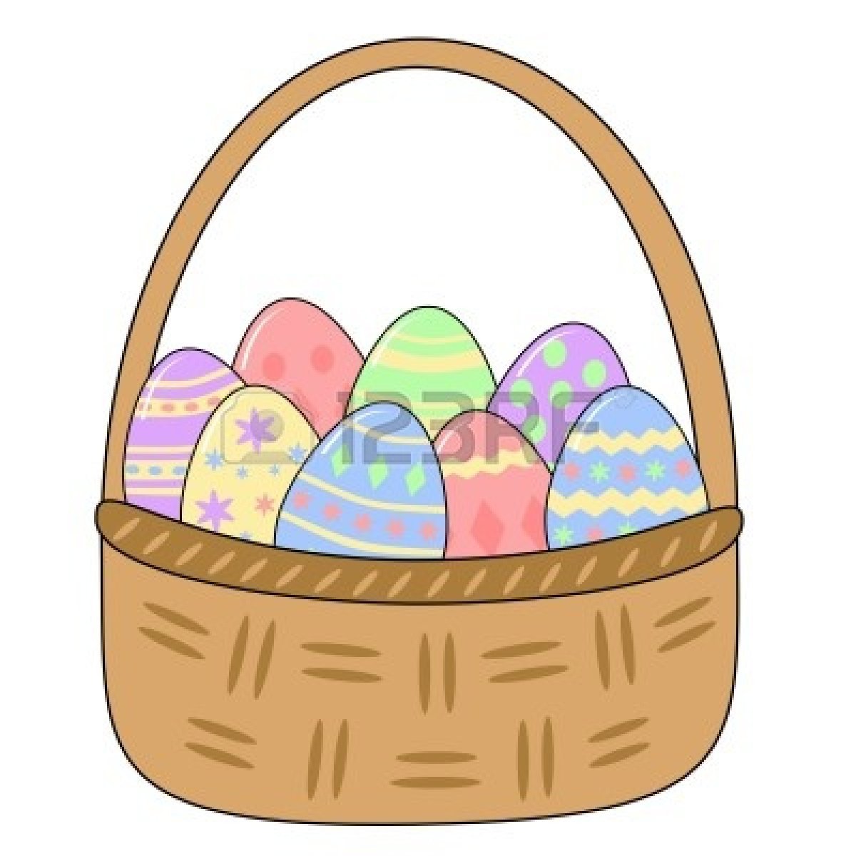1200x1200 Basket Full Of Eggs Clip Art