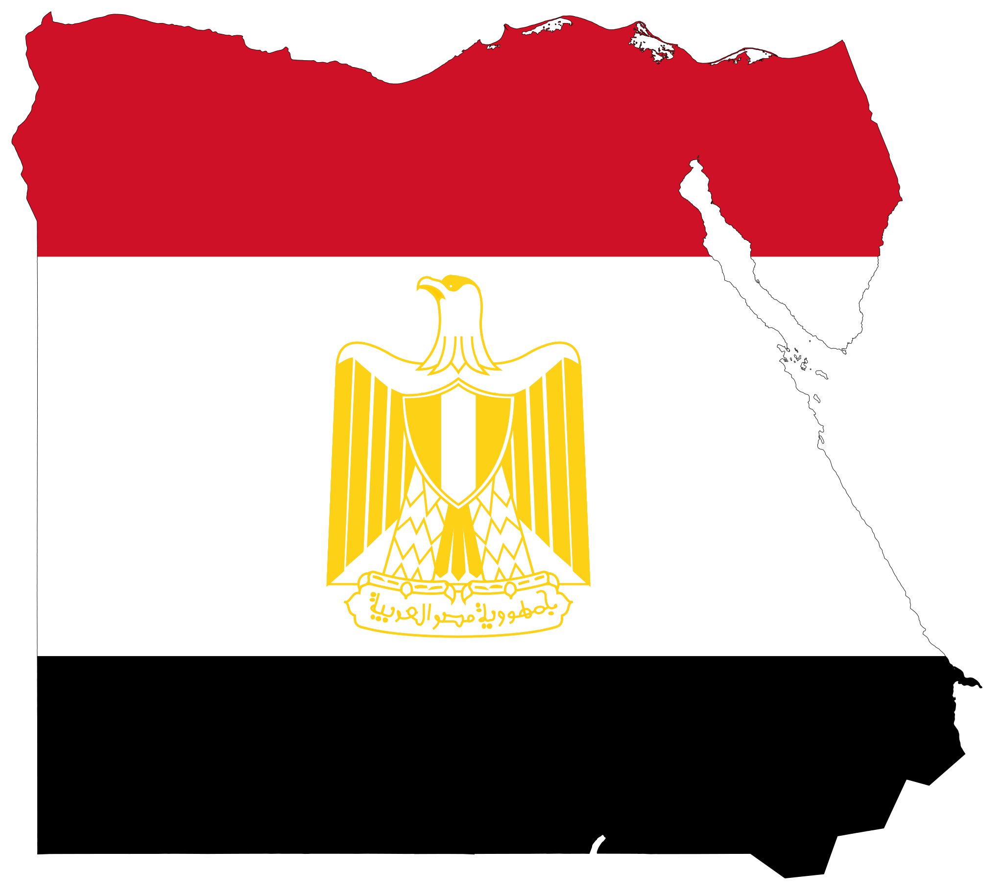 2048x1828 Egypt Flag Map