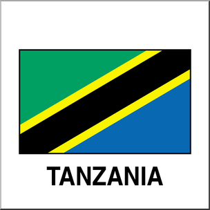 304x304 Clip Art Flags Tanzania Color I Abcteach