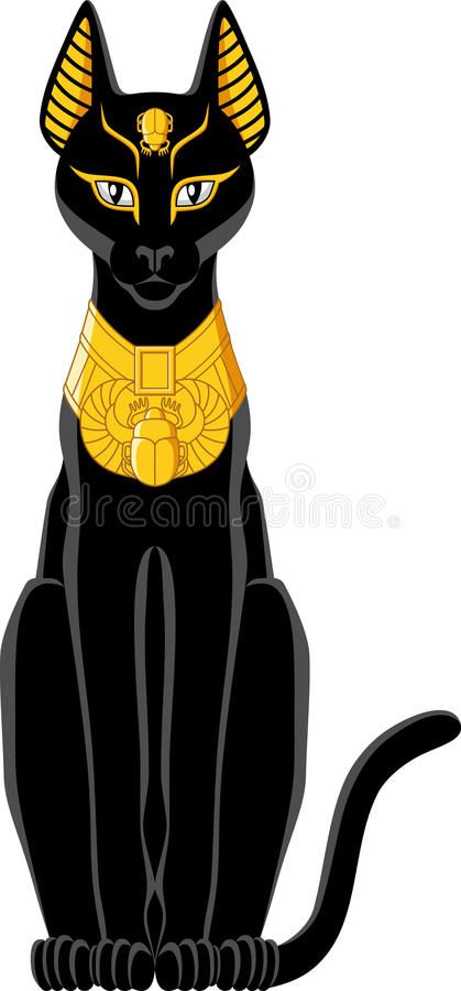 419x900 Download Egyptian Cat Stock Vector. Image Of Jewelry, Design