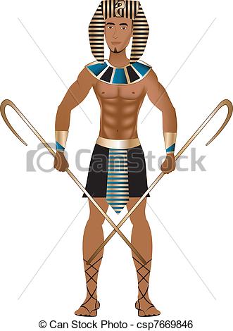 331x470 Egyptian Carnival Costume. Vector Illustration Of A Man Clip