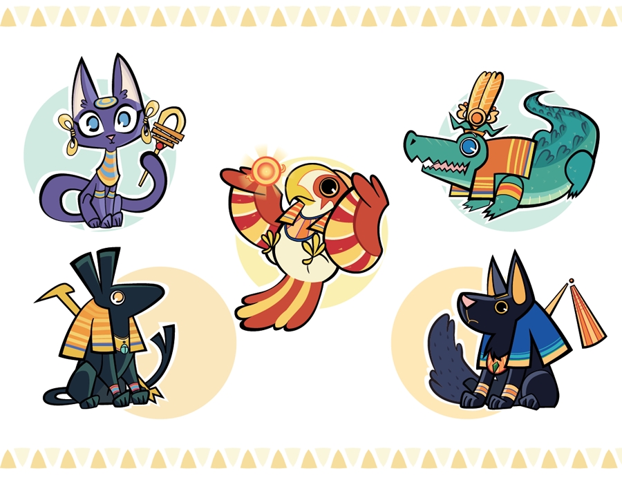 900x695 Egyptian Animals By Inkinesss