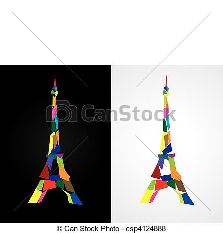 450x470 Eiffel Tower Abstract
