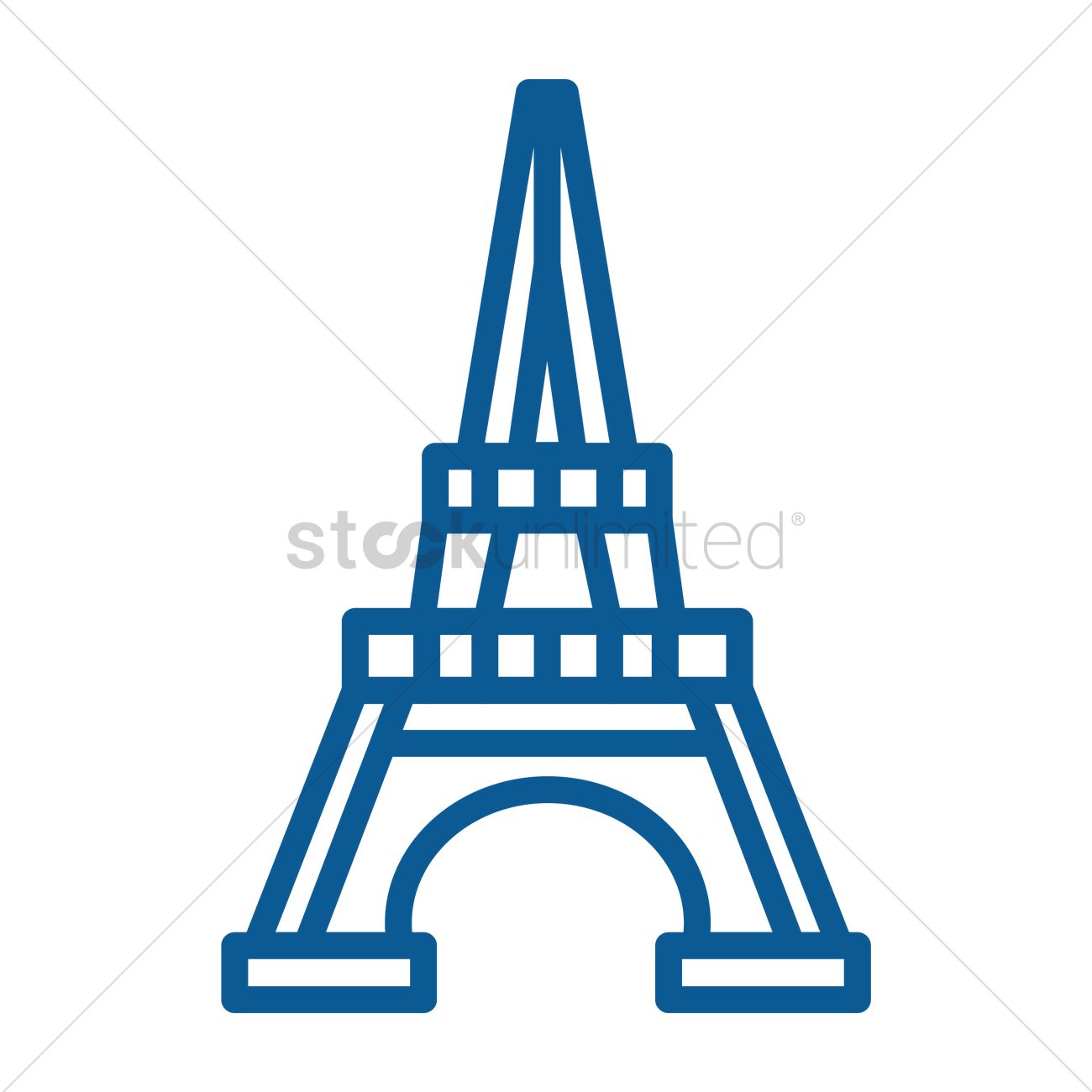 1300x1300 Eiffel Tower Vector Image