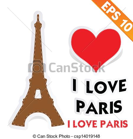 450x470 Eiffel Tower With Stitch Style Background