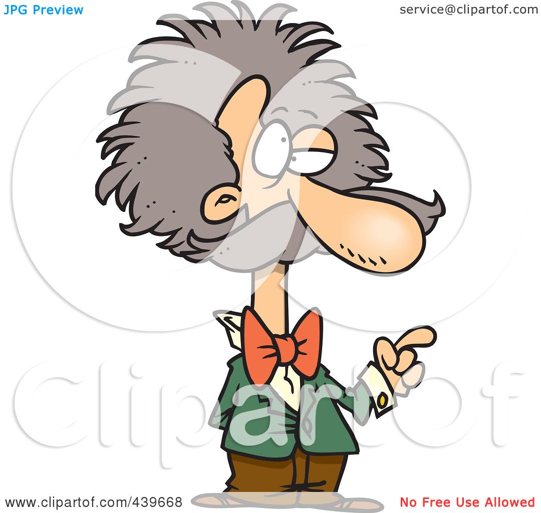 1080x1024 Royalty Free (Rf) Clip Art Illustration Of A Cartoon Einstein