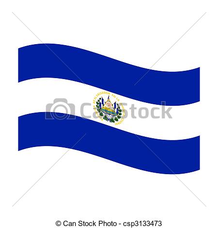 450x470 Illustration Of The National Flag Of El Salvador Floating Drawings