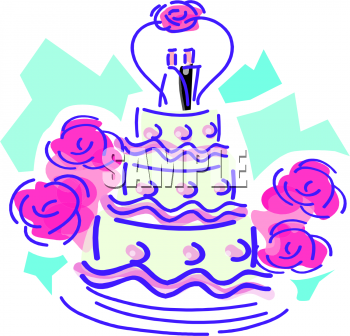 350x336 Clipart Wedding Cake
