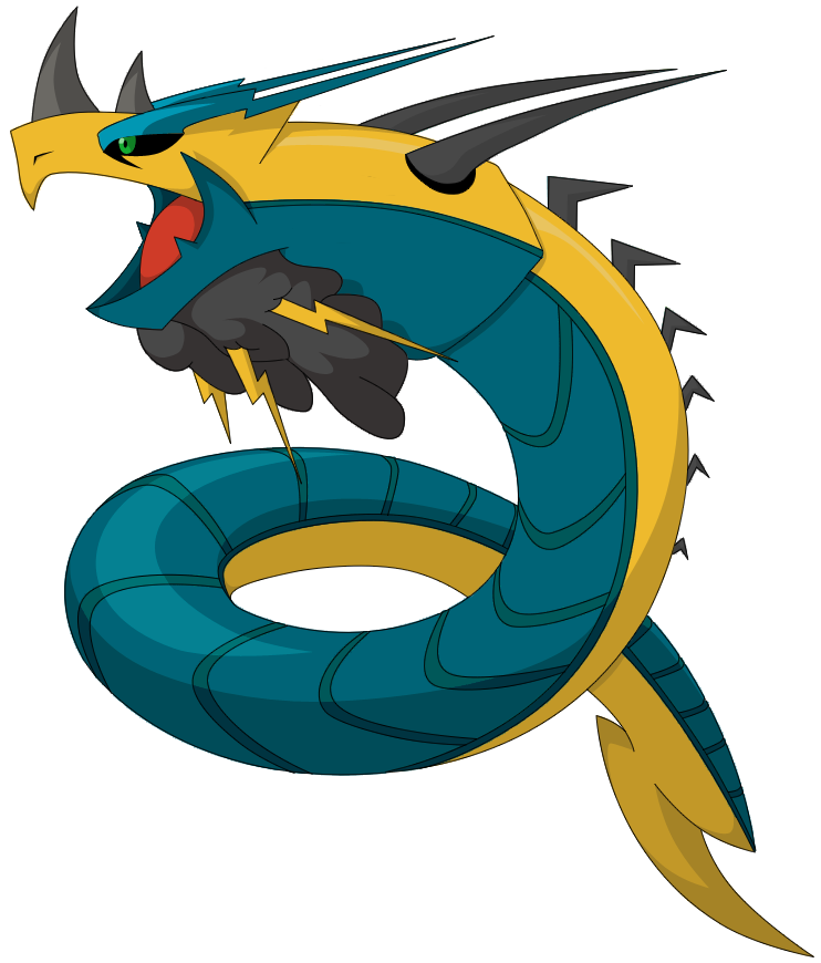742x870 Styrm, Electric Dragon Pokemon By Kingofanime Koa