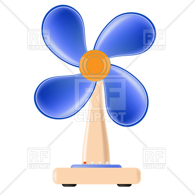 400x400 Funny Fan Royalty Free Vector Clip Art Image