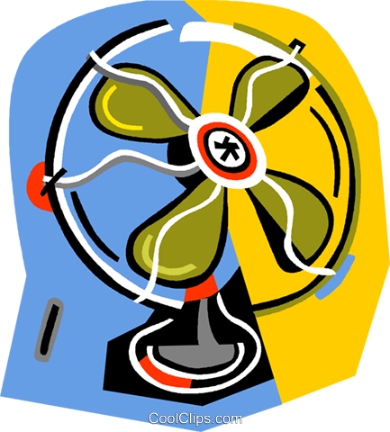 433x480 Electric Fans Royalty Free Vector Clip Art Illustration Vc014229
