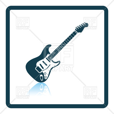 400x400 Electric Guitar Icon Royalty Free Vector Clip Art Image