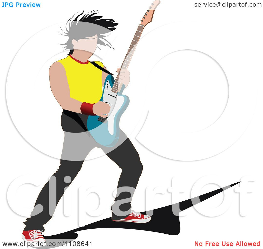1080x1024 Guitar Clipart Clip Art Personal Commercial Use Rock And Roll Girl