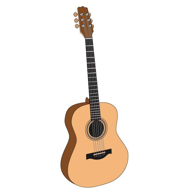 660x660 Acoustic Guitar Clip Art Image