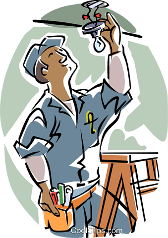 339x480 Electrician Royalty Free Vector Clip Art Illustration Vc010160