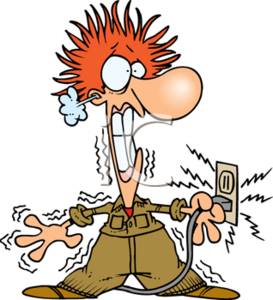273x300 Cartoon Clipart Picture Of An Electrician Being Electrocuted