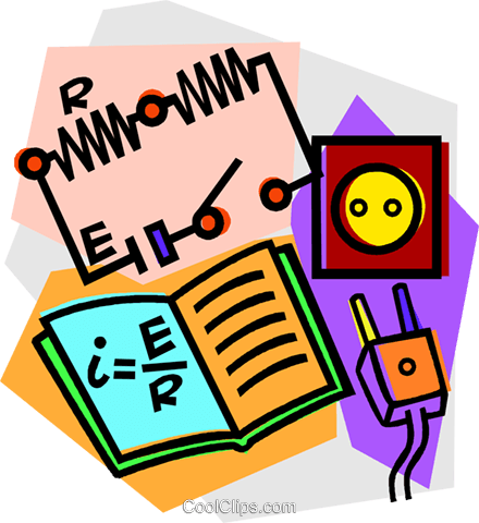 440x480 School Project, Electricity Royalty Free Vector Clip Art