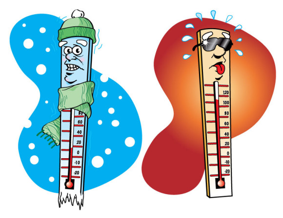 580x448 Clipart Of Thermometer