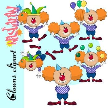 350x350 Clowns Clipart Clip Art, Elementary Teaching Ideas
