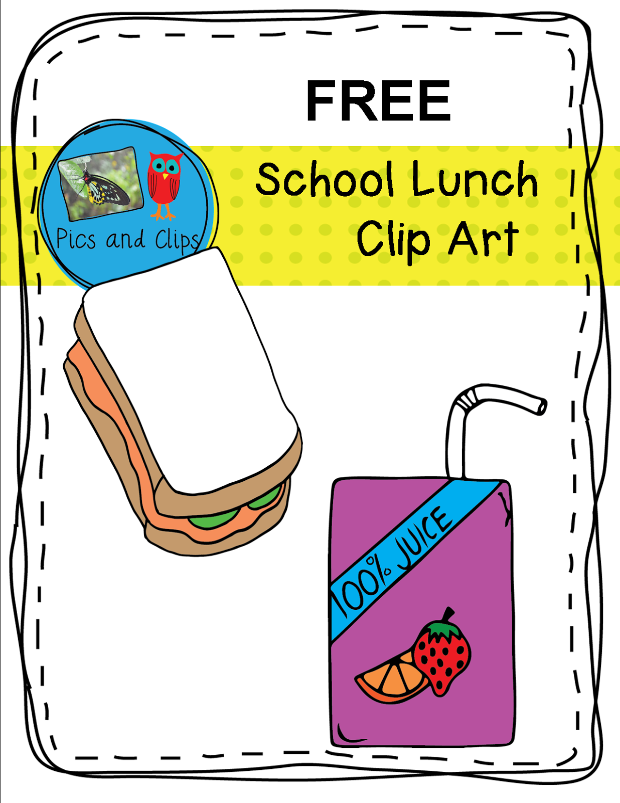 1236x1600 Free School Lunch Clip Art (Simply Learning Centers) School