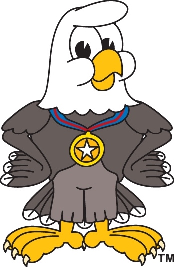 349x536 Bald Eagle Mascot Writing At Desk Clip Art School Clipart