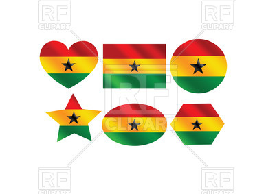 400x283 Design Elements With Flag Of Ghana Royalty Free Vector Clip Art