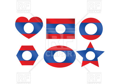 400x283 Design Elements With Flag Of Laos Royalty Free Vector Clip Art