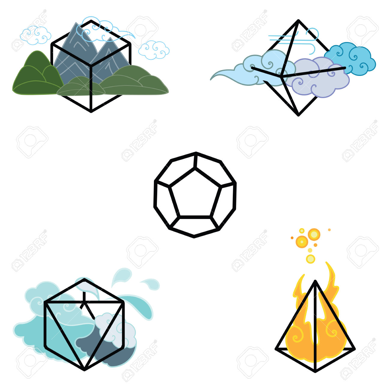 1300x1300 Elements Clipart Earth Element