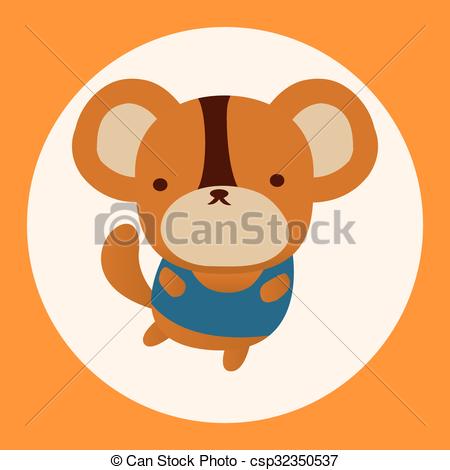 450x470 Animal Flat Icon Elements, Eps10 Vectors