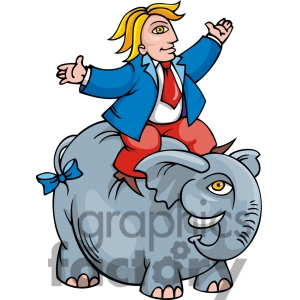 300x300 Riding Elephant Cartoon Clipart