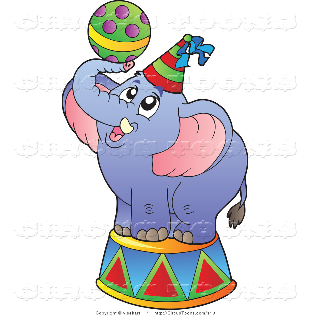 1024x1044 Lovely Design Circus Elephant Clipart Of A Blue With Ball By