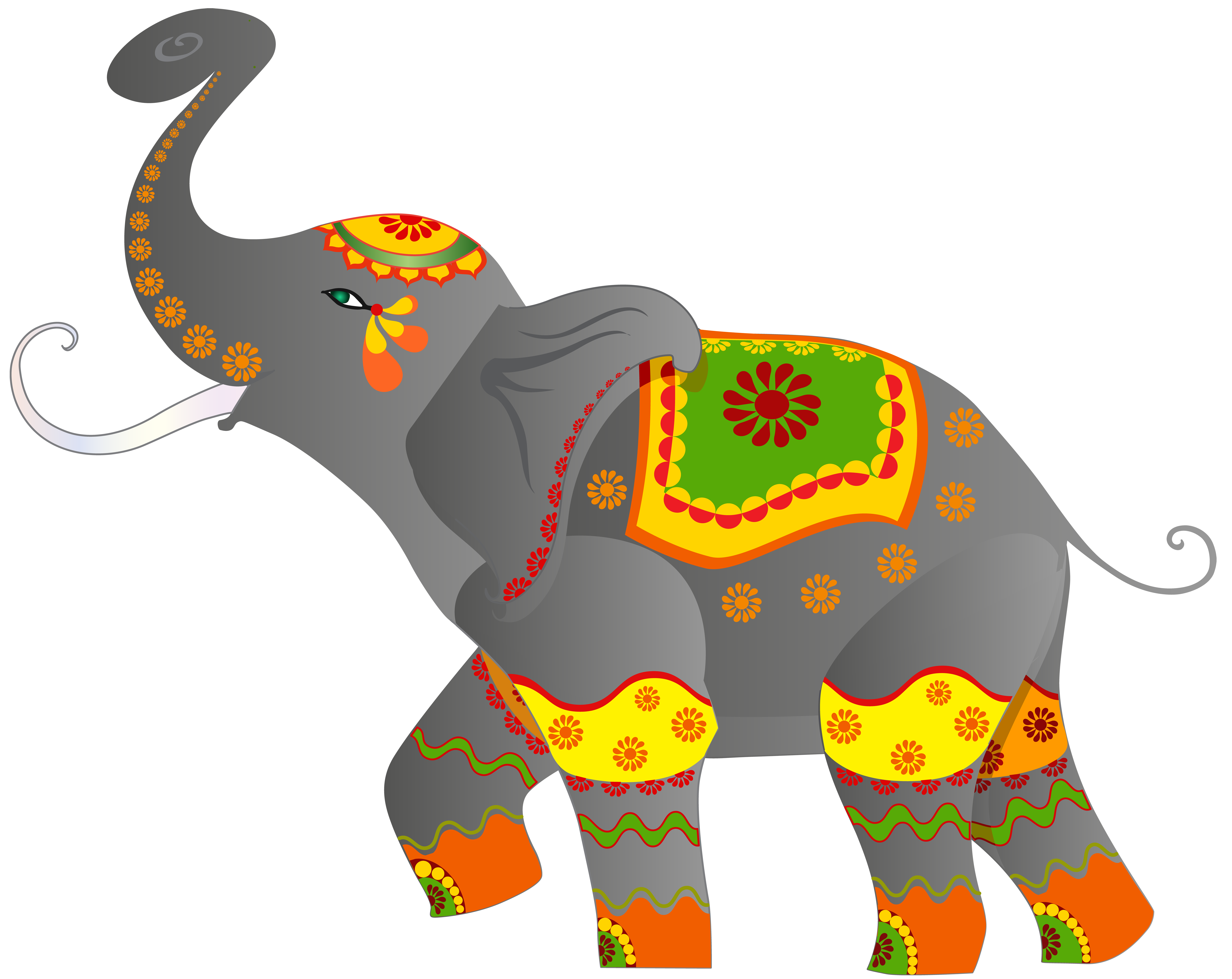 8000x6357 Decorative Indian Elephant Png Clip Art Imageu200b Gallery
