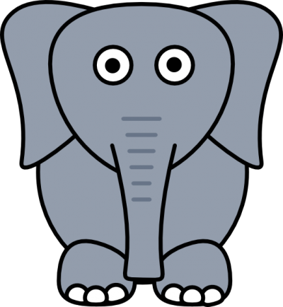 400x434 Elephant Clipart Clipartaz Free Clipart Collection