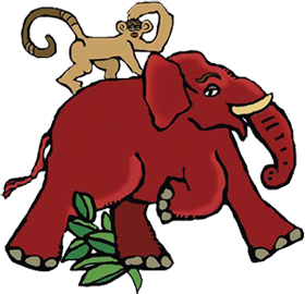 280x270 Collection Of Red Elephant Clipart High Quality, Free