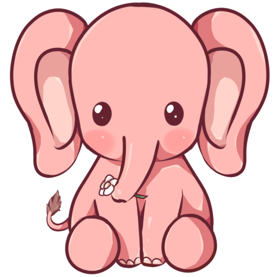 550x550 Kewaii Elephant By Dessineka D9013mq Libros