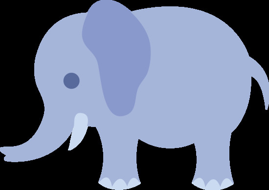 550x389 Inspirational Elephant Face Clipart Little Blue Elephant Free Clip