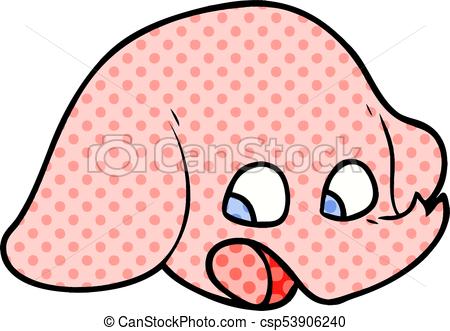 450x331 Shocked Cartoon Elephant Face Eps Vector