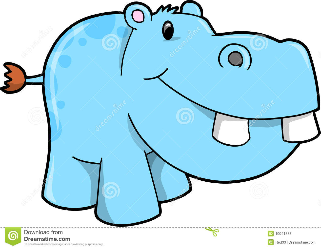 1300x1009 Cute Hippo Clipart