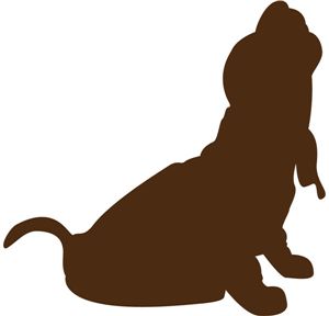300x288 Basset Hound Clipart Dog Silhouette