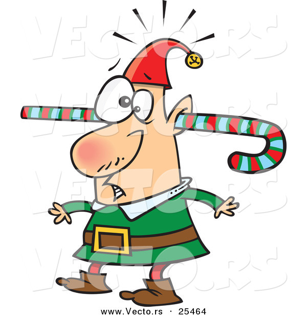 600x620 Silly Elf Clipart