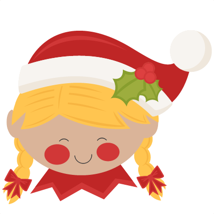 432x432 Christmas Elf Girl Svg Scrapbook Cut File Cute Clipart Files