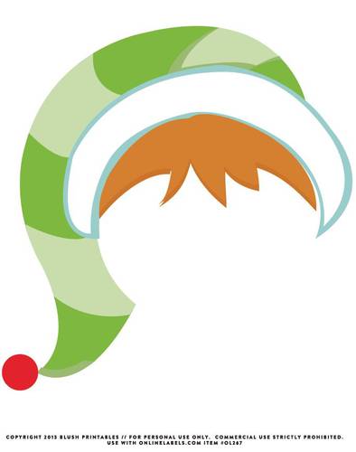 394x500 Santa Hat Clipart Photo Booth Prop