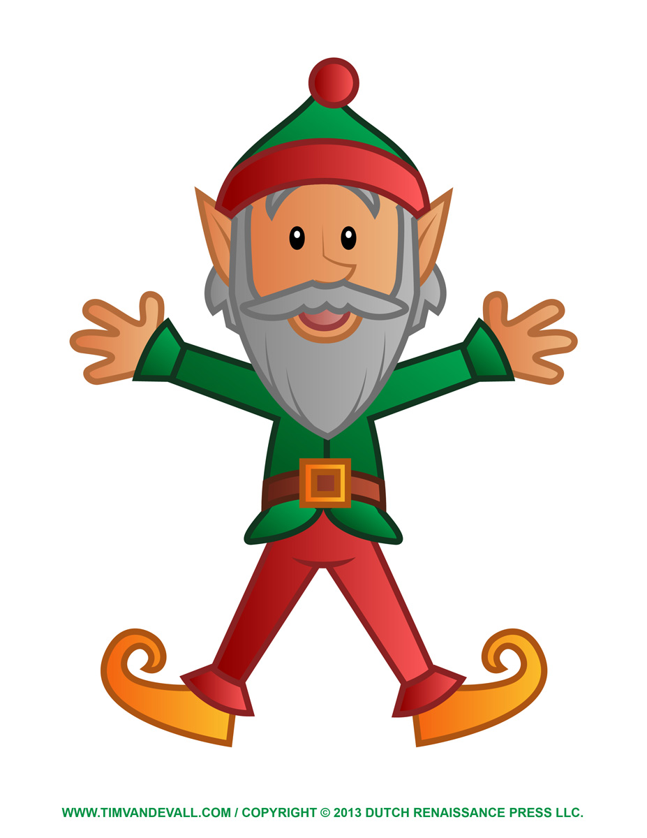 927x1200 Elf Images Printable Clipart