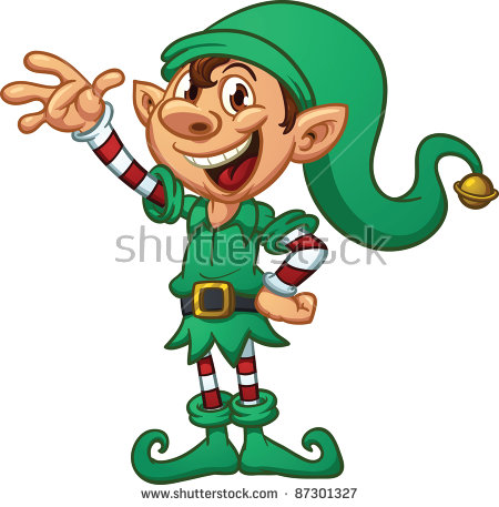 450x457 Animated Elf Clipart