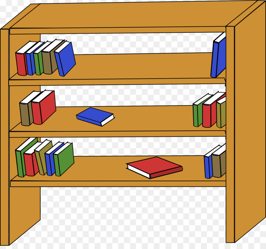 900x840 Bookcase Shelf Clip Art