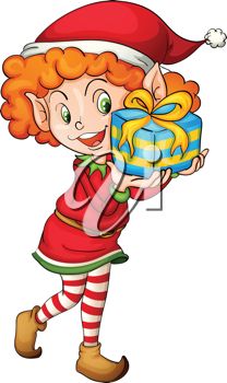 208x350 Elf Gift Clipart, Explore Pictures