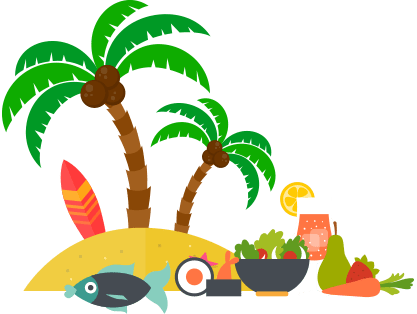 417x314 Island Holiday Clipart